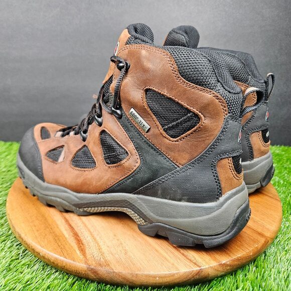 Ecco Receptor Gore Tex Brown Leather Lace Up Hiking Boots Mens EU 43/US 9-9.5 main image 12